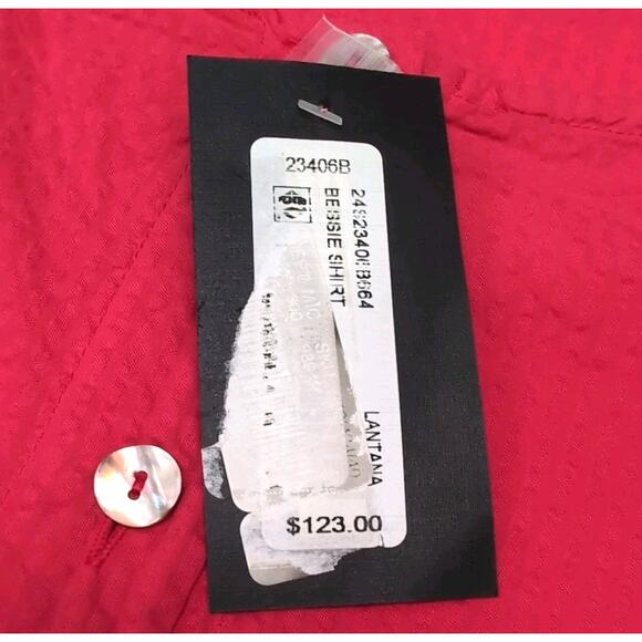 Bryn Walker Bessie Shirt Size XXL Lantana Pink Button Front Lagenlook NEW NWT - Picture 12 of 16